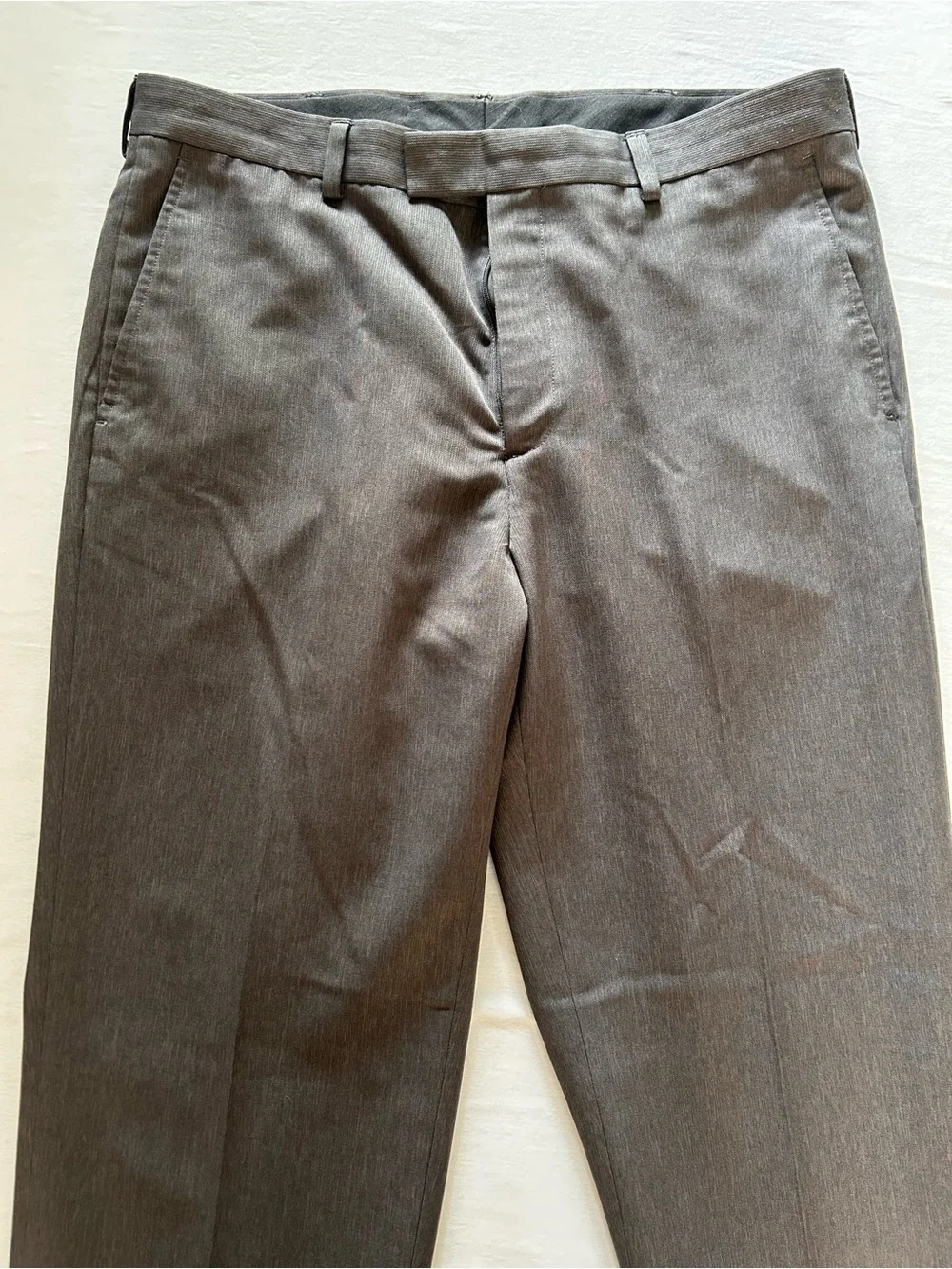 Kenneth Cole Reaction Dress Pants Mens Gray ~38x32 Flat Front Career
